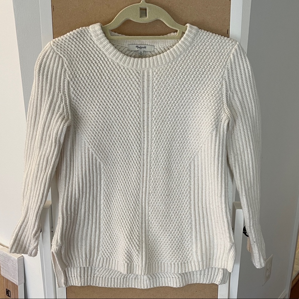XS Cream Knit Madewell Sweater